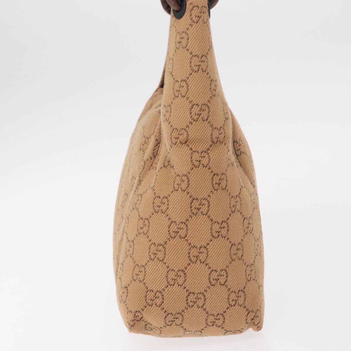 GUCCI GG Canvas Hand Bag Beige 101333 Auth 155726
