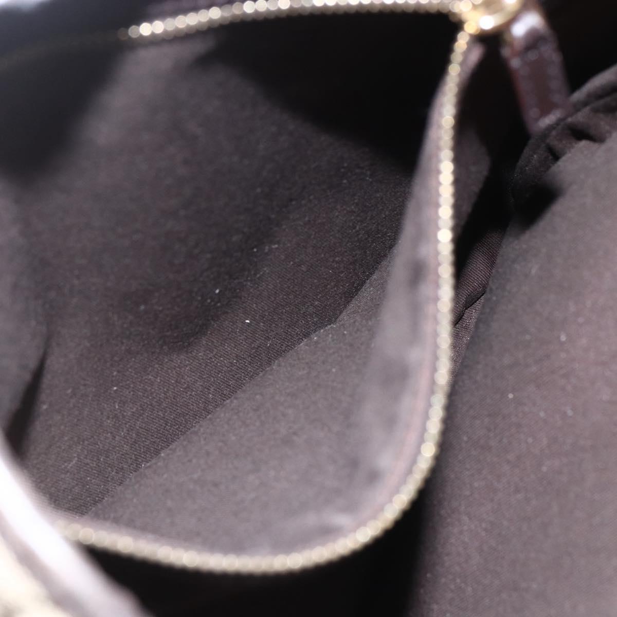 GUCCI GG Canvas Web Sherry Line Shoulder Bag Beige Gold Red 144388 Auth 155727