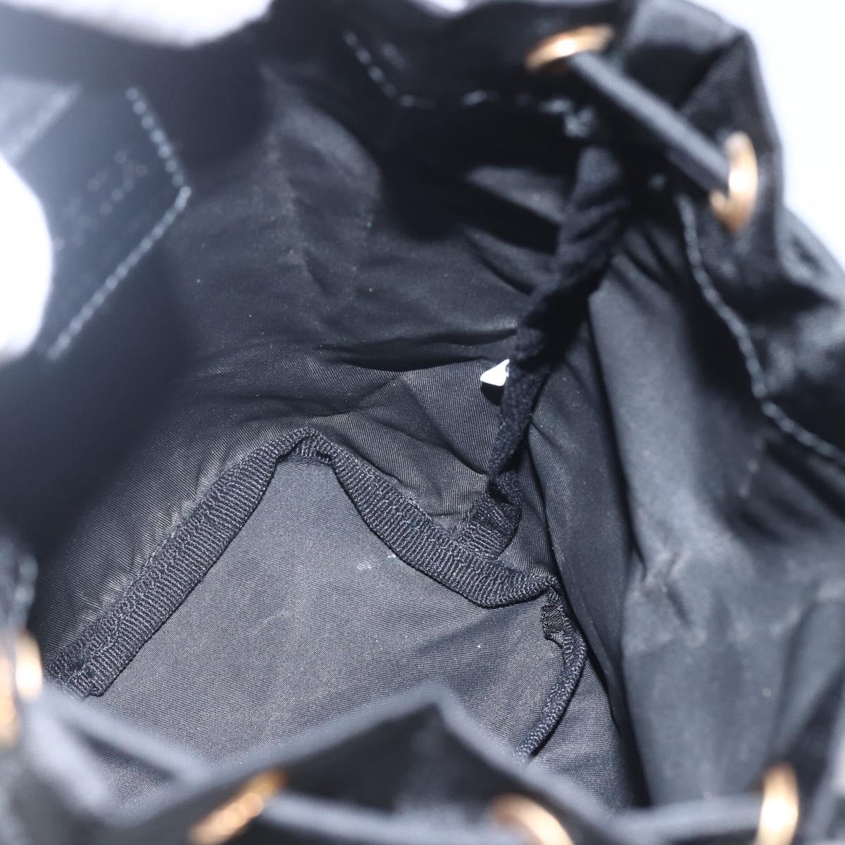 PRADA Purse Pouch Nylon Black Auth 155750V