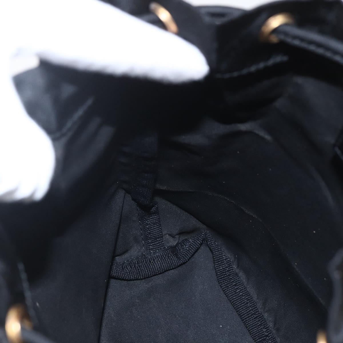 PRADA Purse Pouch Nylon Black Auth 155750V