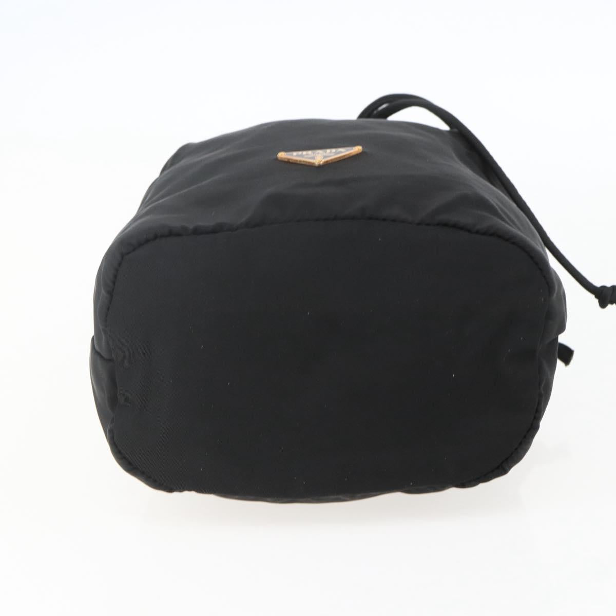 PRADA Purse Pouch Nylon Black Auth 155750V