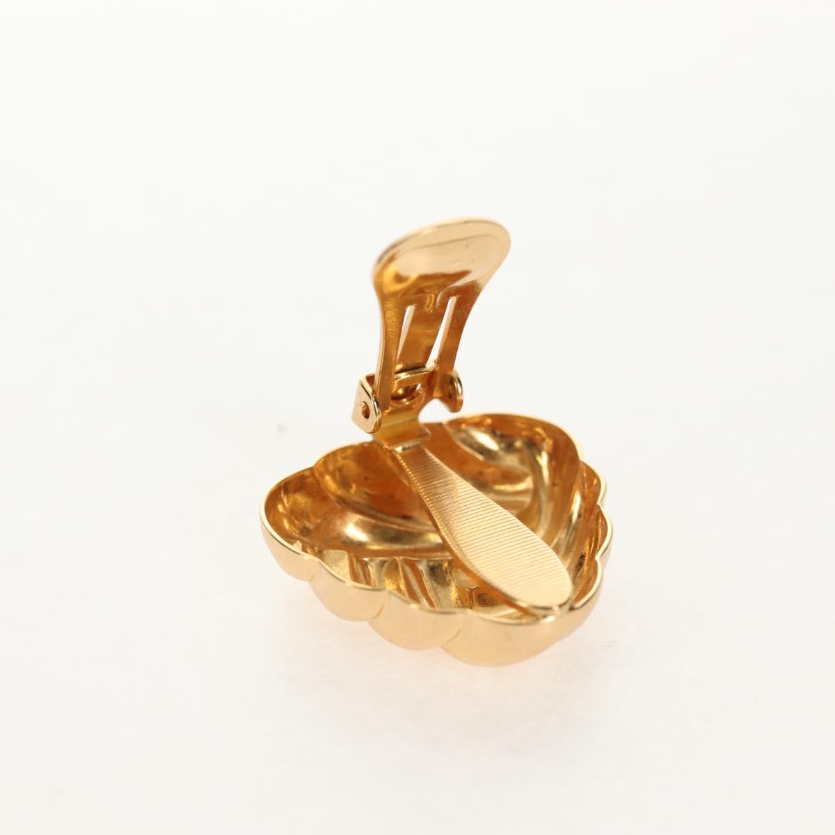 Christian Dior Earring metal 4 Set Gold Auth 155760