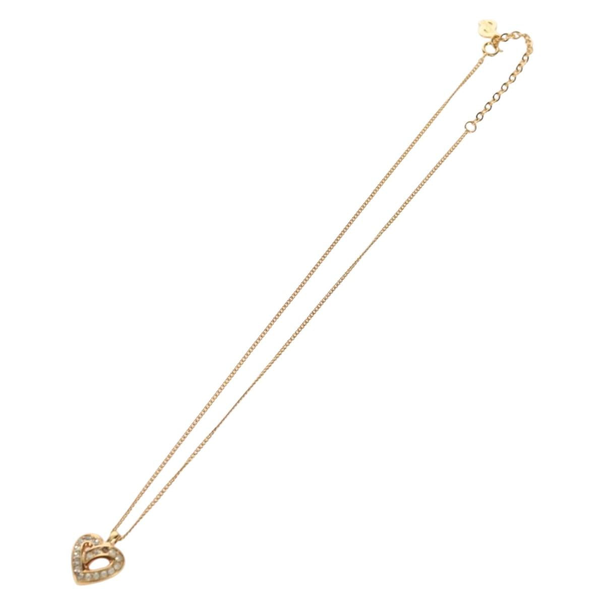 Christian Dior Earring metal 4 Set Gold Auth 155760