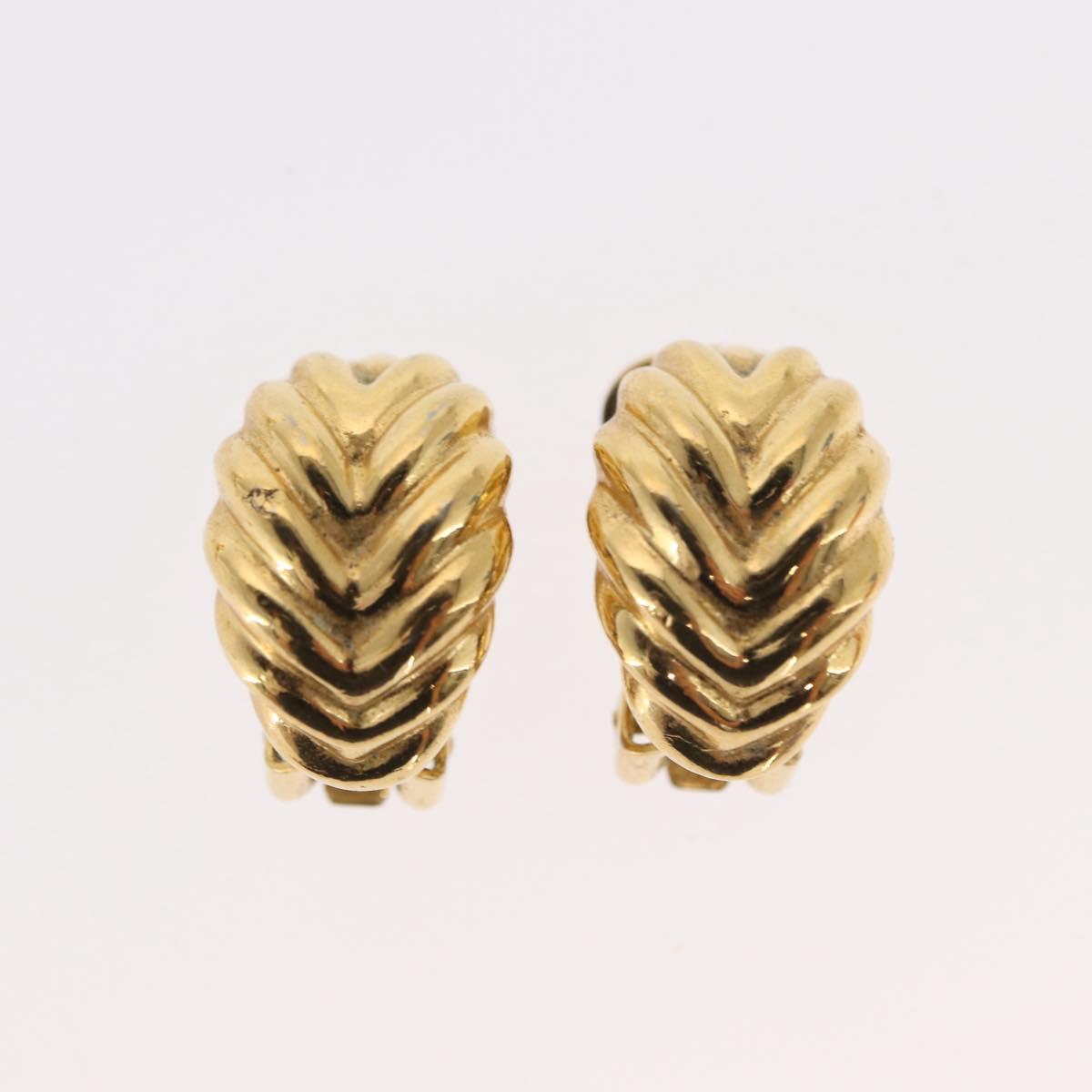 Christian Dior Earring metal 3 Set Gold Auth 155762