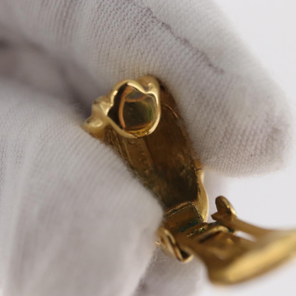 Christian Dior Earring metal 3 Set Gold Auth 155762