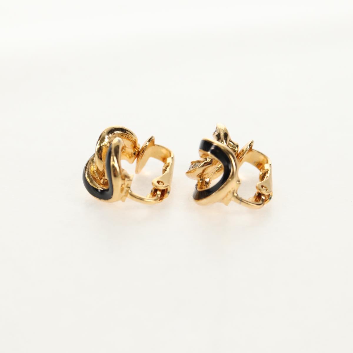 Christian Dior Earring metal 3 Set Gold Auth 155763