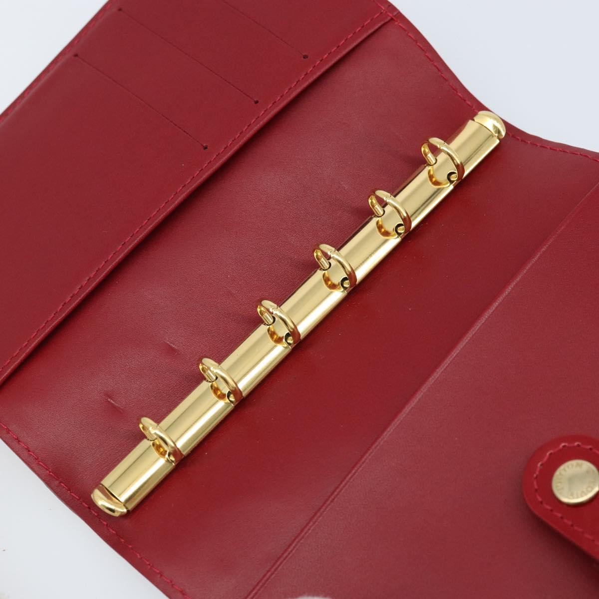 LOUIS VUITTON Vernis Agenda PM Day Planner Pomme D'amour R21016 LV Auth 155789A