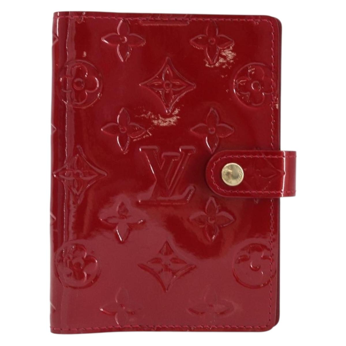 LOUIS VUITTON Vernis Agenda PM Day Planner Pomme D'amour R21016 LV Auth 155789A