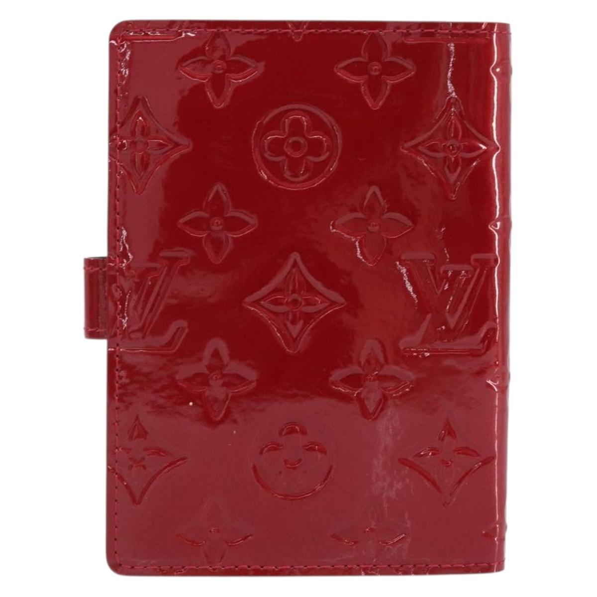 LOUIS VUITTON Vernis Agenda PM Day Planner Pomme D'amour R21016 LV Auth 155789A
