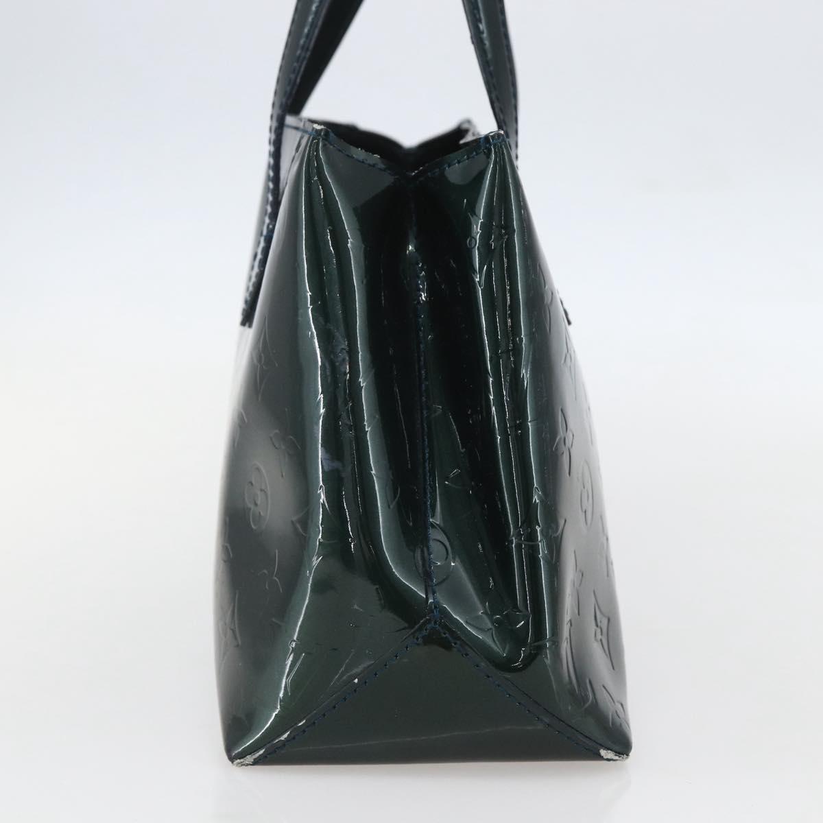 LOUIS VUITTON Monogram Vernis Wilshire PM Bag Blue Infini M91451 LV Auth 155900