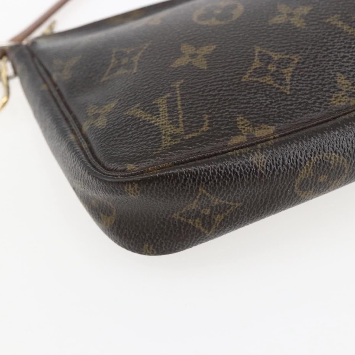 LOUIS VUITTON Monogram Pochette Accessoires Pouch M51980 LV Auth 155903