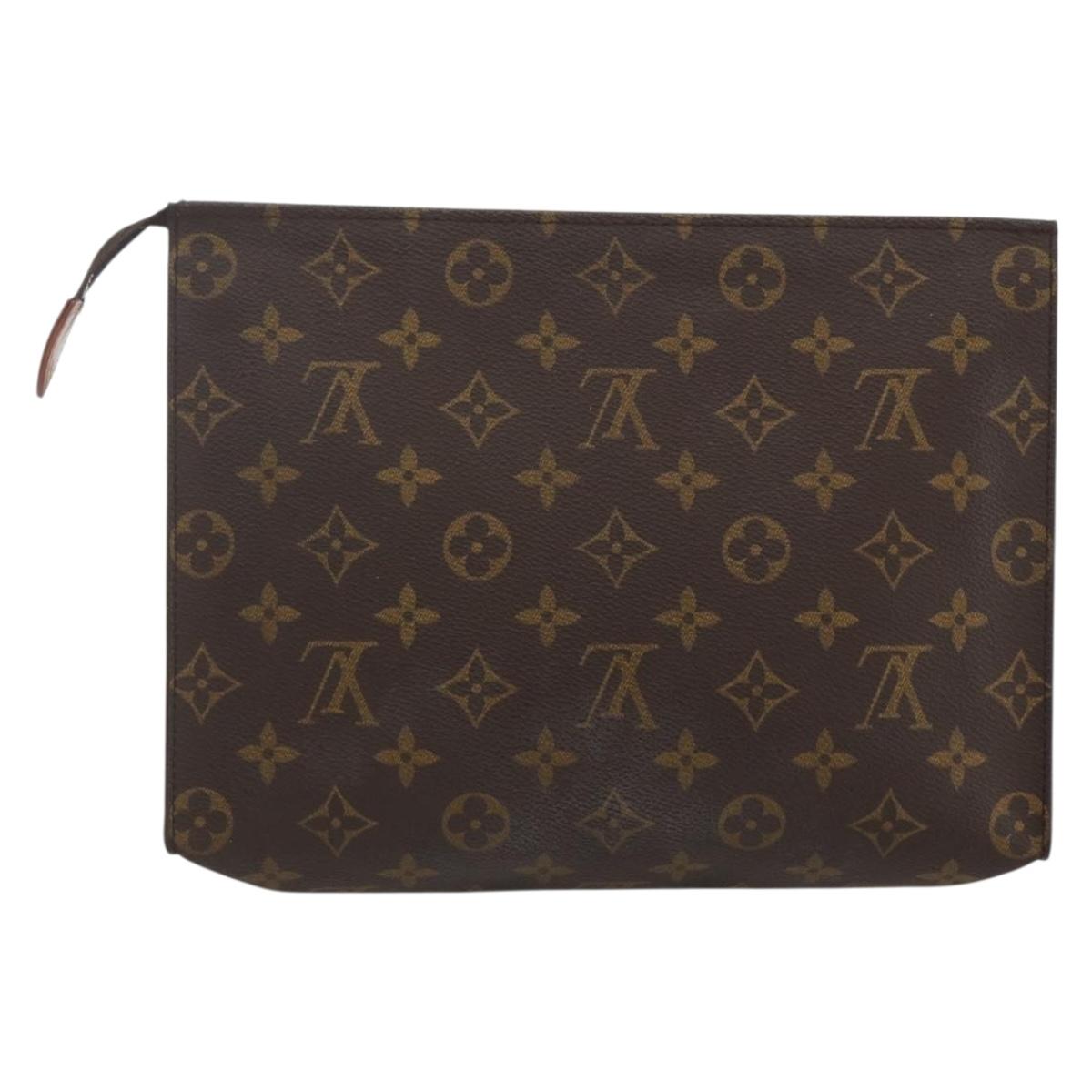 LOUIS VUITTON Monogram Poche Toilette 26 Pouch M47542 LV Auth 155904