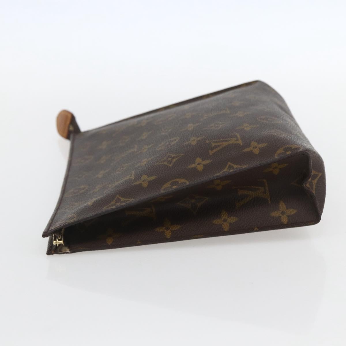 LOUIS VUITTON Monogram Poche Toilette 26 Pouch M47542 LV Auth 155904