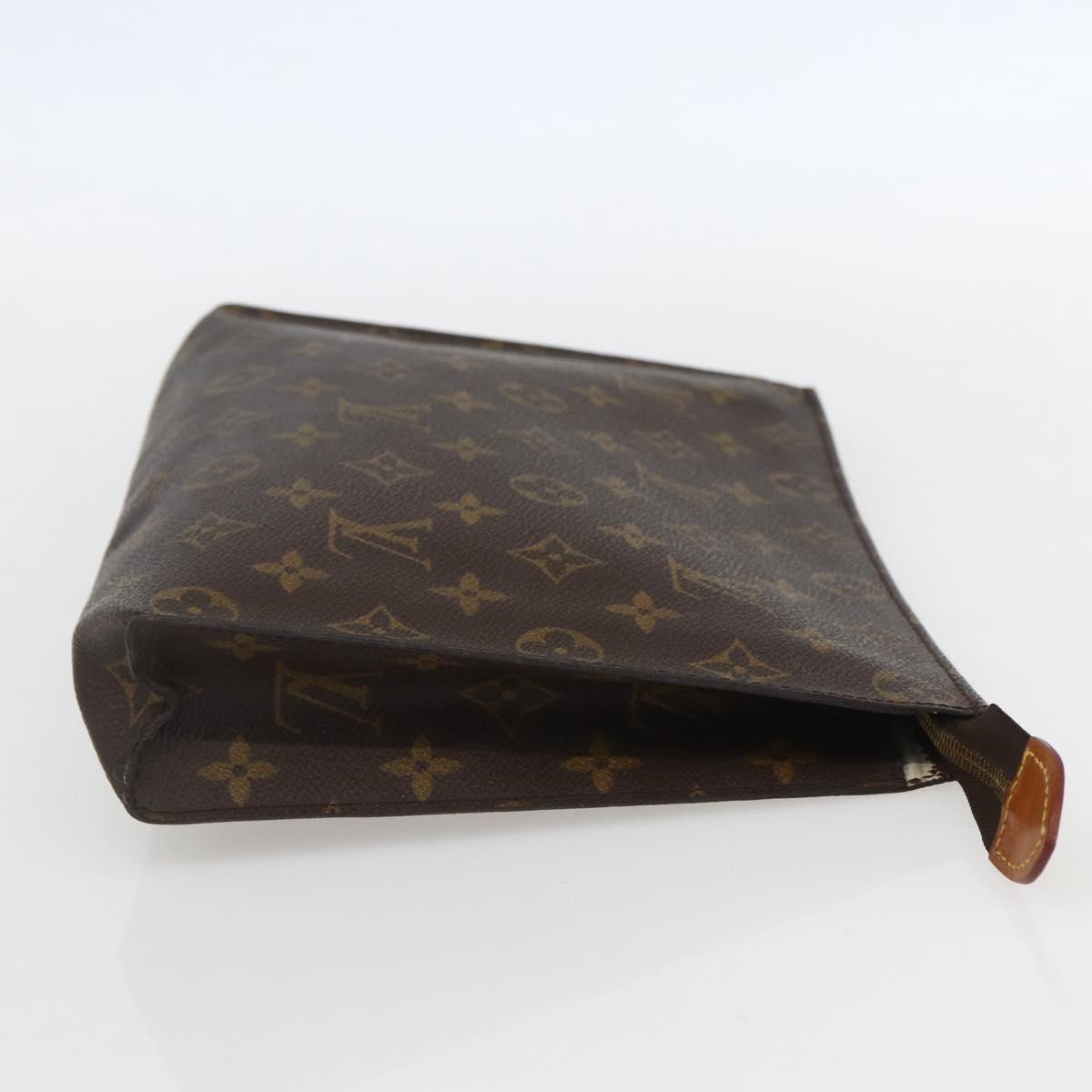 LOUIS VUITTON Monogram Poche Toilette 26 Pouch M47542 LV Auth 155904