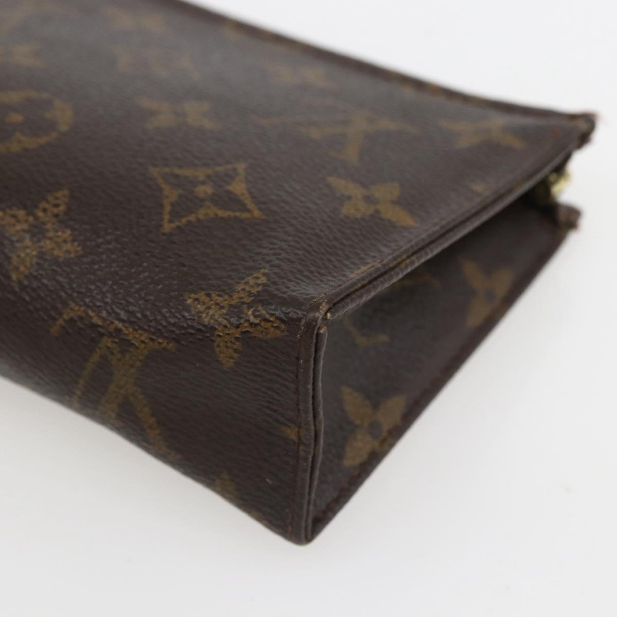 LOUIS VUITTON Monogram Poche Toilette 15 Pouch M47546 LV Auth 155905