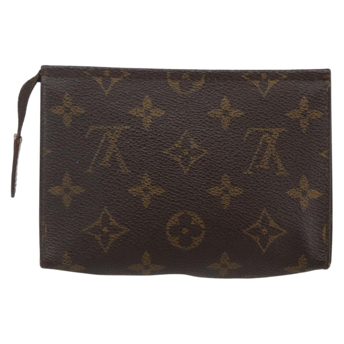 LOUIS VUITTON Monogram Poche Toilette 15 Pouch M47546 LV Auth 155905