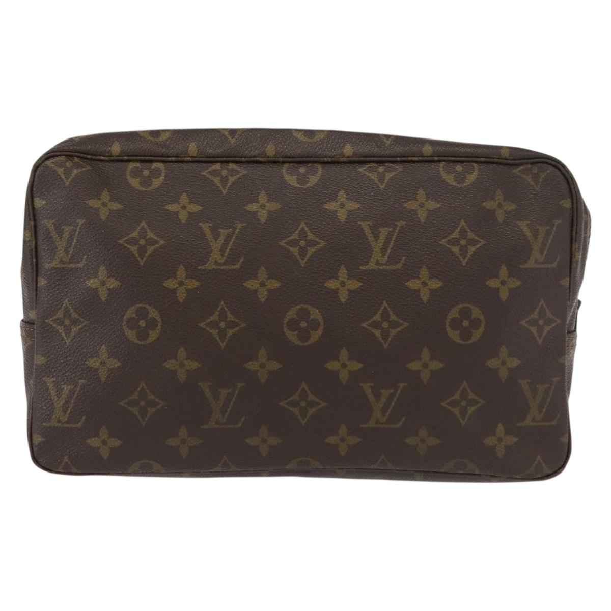 LOUIS VUITTON Monogram Trousse Toilette 28 Clutch Bag M47522 LV Auth 155906