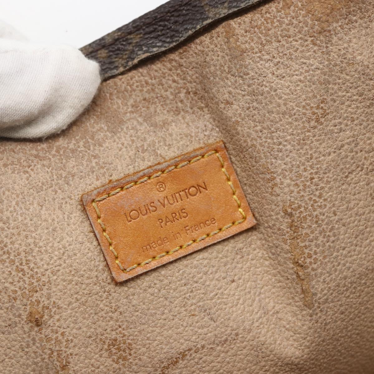 LOUIS VUITTON Monogram Sac Plat Hand Bag M51140 LV Auth 155912