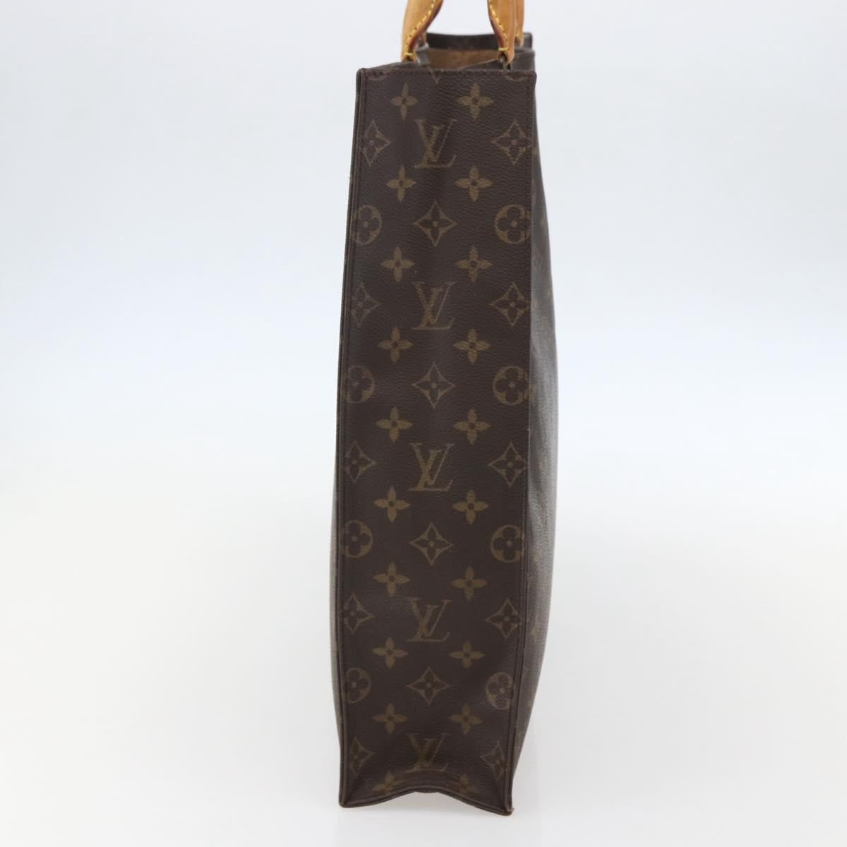 LOUIS VUITTON Monogram Sac Plat Hand Bag M51140 LV Auth 155912