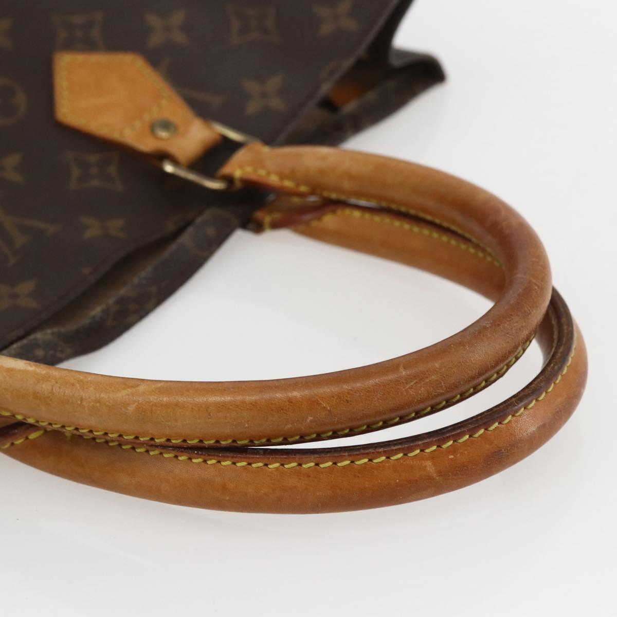 LOUIS VUITTON Monogram Sac Plat Hand Bag M51140 LV Auth 155912