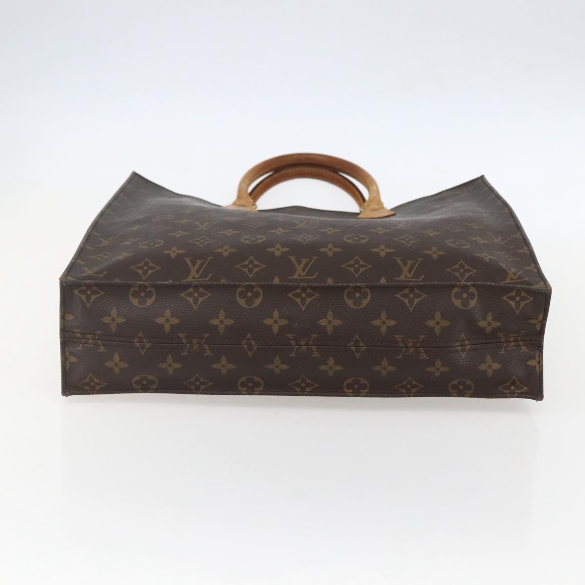LOUIS VUITTON Monogram Sac Plat Hand Bag M51140 LV Auth 155912