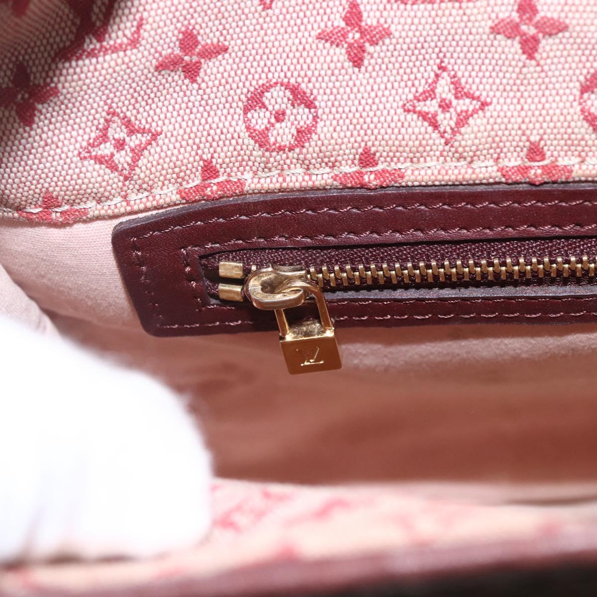 LOUIS VUITTON Monogram Mini Besace Mary Kate Shoulder Bag Red M92321 Auth 155914