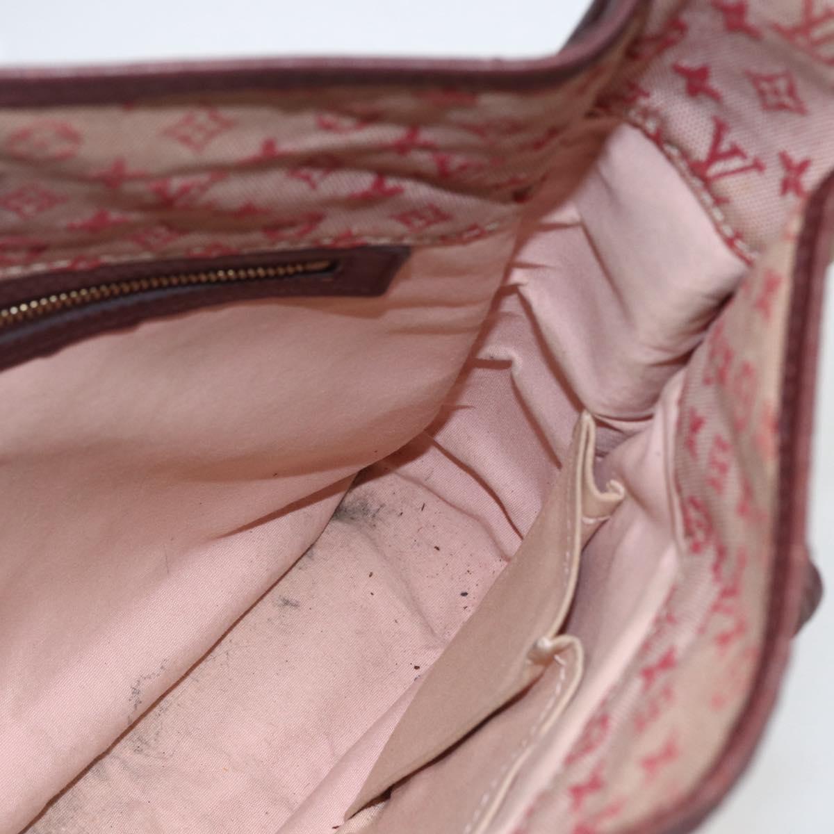 LOUIS VUITTON Monogram Mini Besace Mary Kate Shoulder Bag Red M92321 Auth 155914