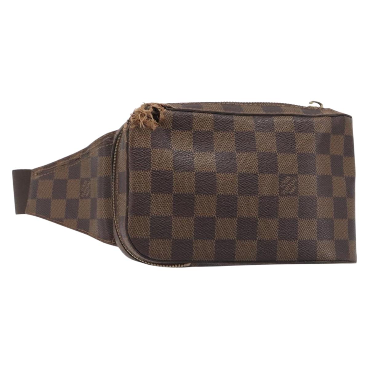 LOUIS VUITTON Damier Ebene Geronimos Shoulder Bag N51994 LV Auth 155916