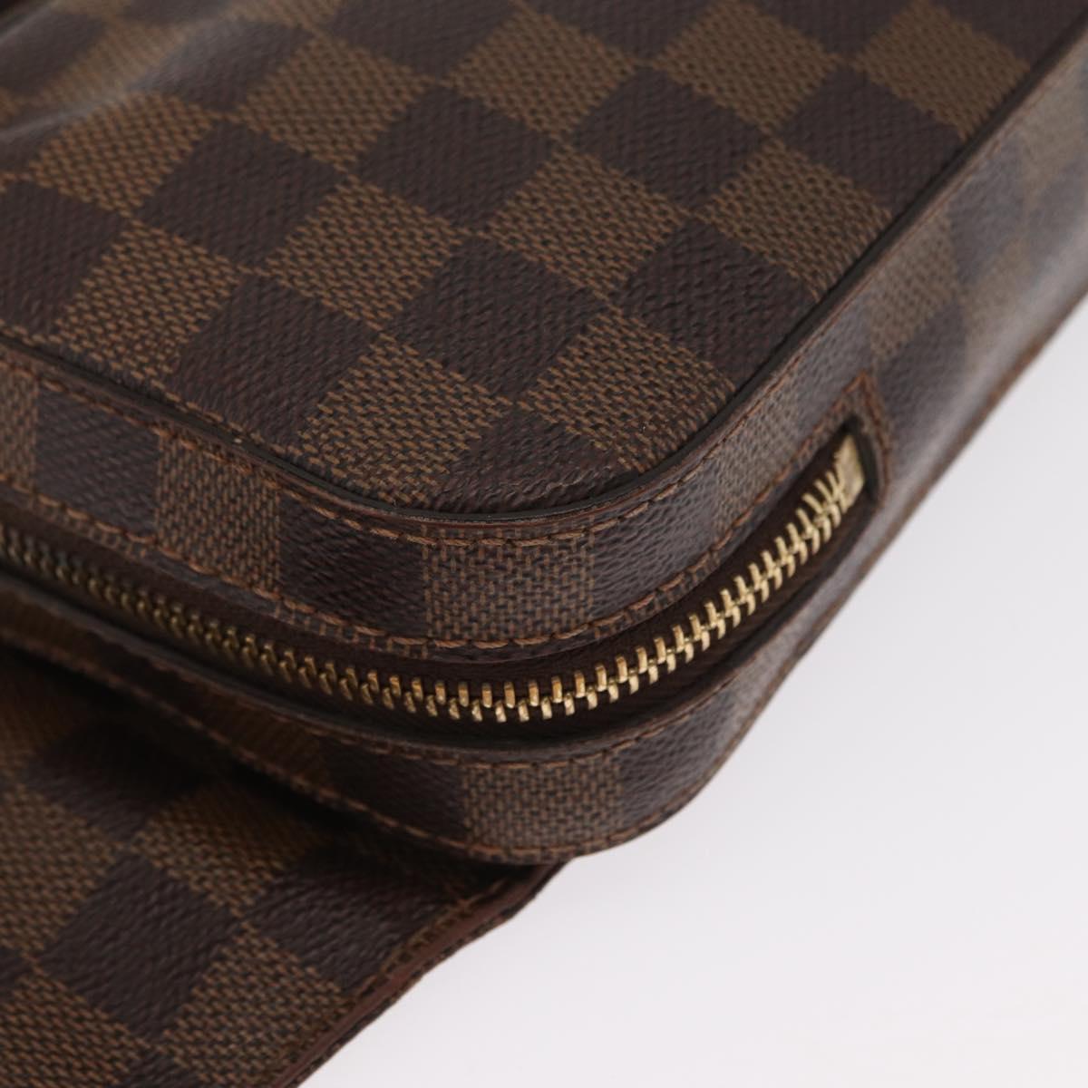 LOUIS VUITTON Damier Ebene Geronimos Shoulder Bag N51994 LV Auth 155916