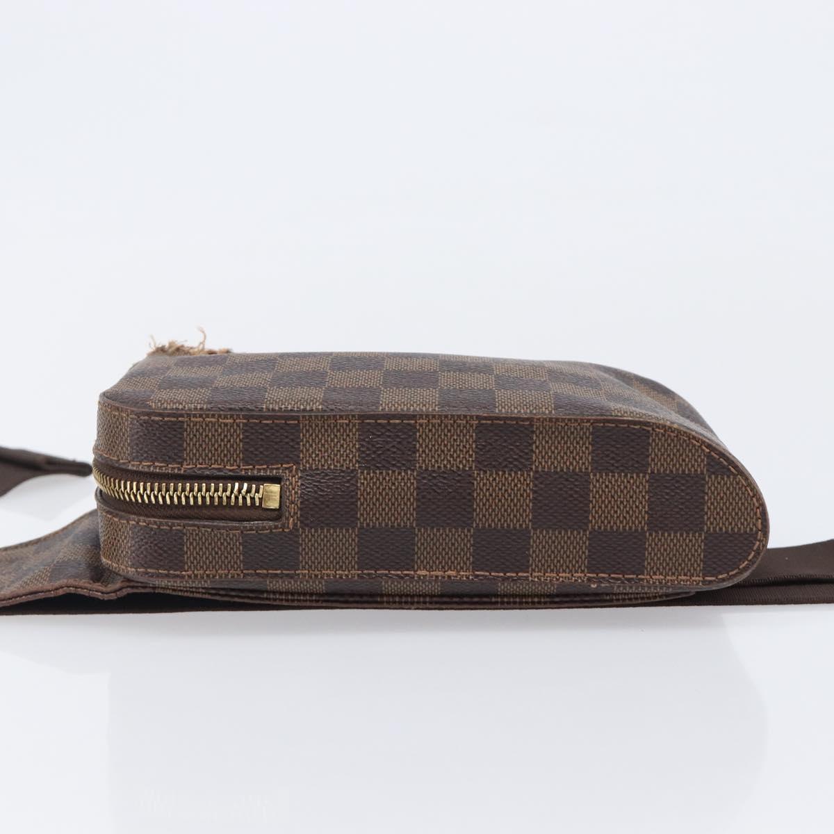 LOUIS VUITTON Damier Ebene Geronimos Shoulder Bag N51994 LV Auth 155916