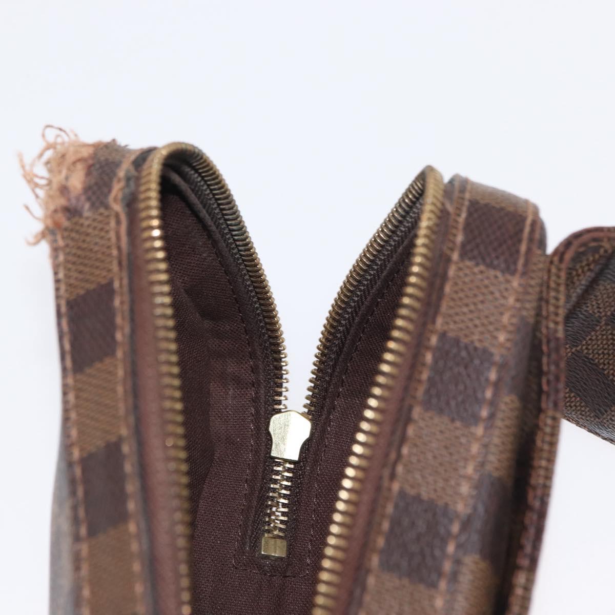 LOUIS VUITTON Damier Ebene Geronimos Shoulder Bag N51994 LV Auth 155916