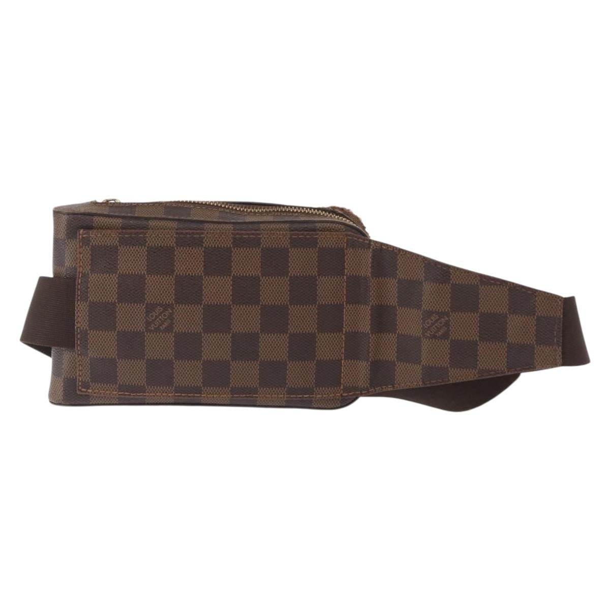 LOUIS VUITTON Damier Ebene Geronimos Shoulder Bag N51994 LV Auth 155916