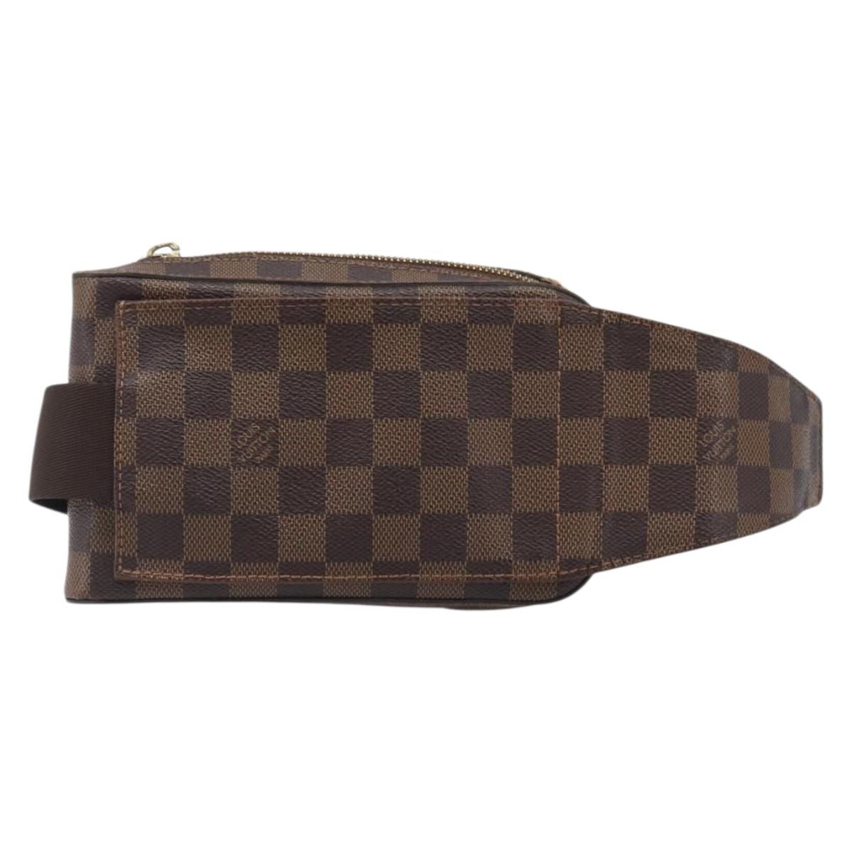 LOUIS VUITTON Damier Ebene Geronimos Shoulder Bag N51994 LV Auth 155916