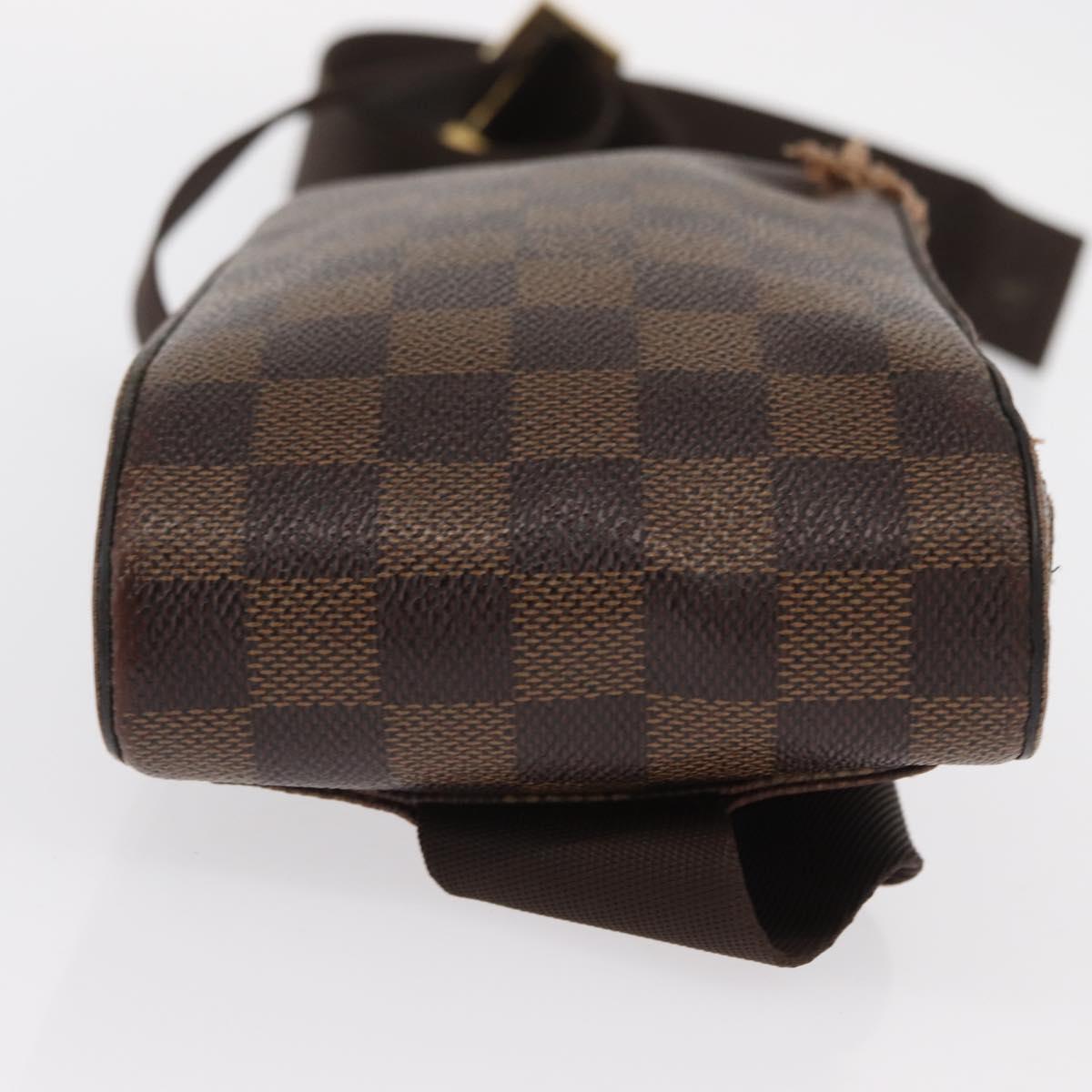 LOUIS VUITTON Damier Ebene Geronimos Shoulder Bag N51994 LV Auth 155916