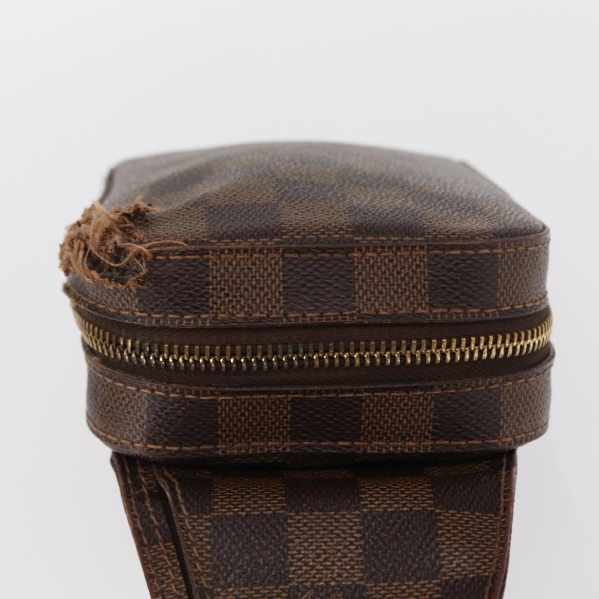 LOUIS VUITTON Damier Ebene Geronimos Shoulder Bag N51994 LV Auth 155916
