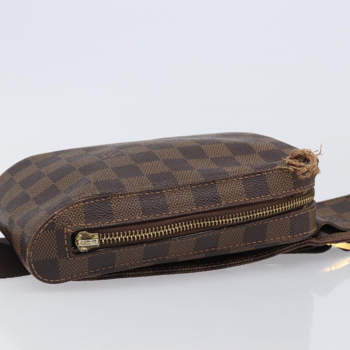 LOUIS VUITTON Damier Ebene Geronimos Shoulder Bag N51994 LV Auth 155916