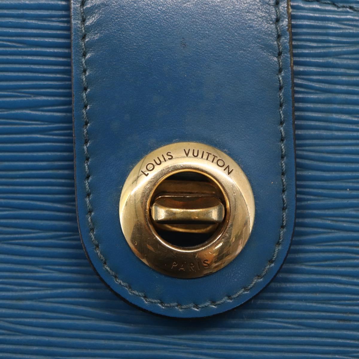 LOUIS VUITTON Epi Cluny Shoulder Bag Blue M52255 LV Auth 155917