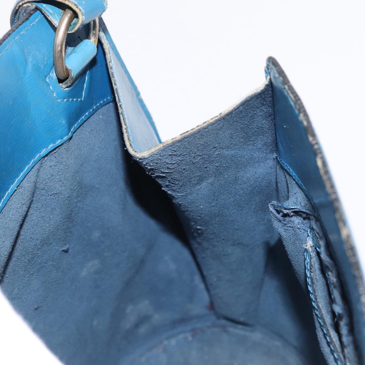 LOUIS VUITTON Epi Cluny Shoulder Bag Blue M52255 LV Auth 155917