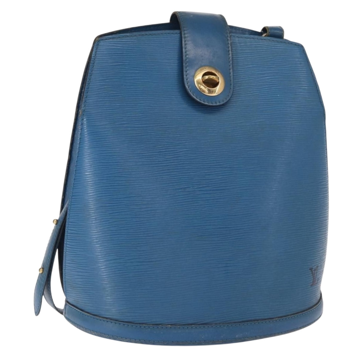 LOUIS VUITTON Epi Cluny Shoulder Bag Blue M52255 LV Auth 155917