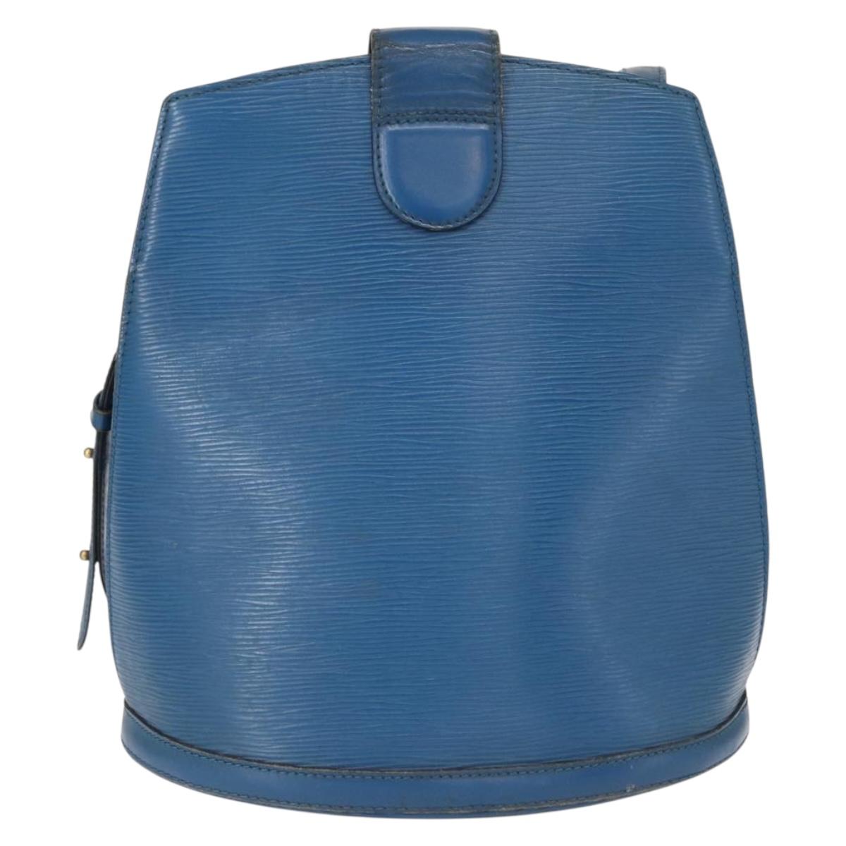 LOUIS VUITTON Epi Cluny Shoulder Bag Blue M52255 LV Auth 155917