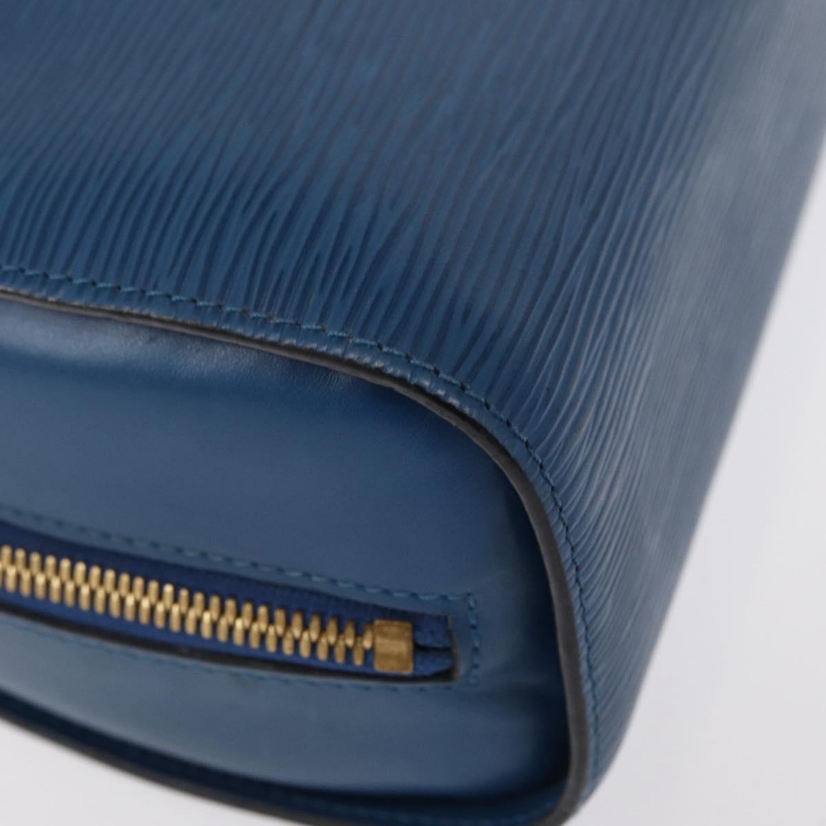 LOUIS VUITTON Epi Dauphine GM Pouch Blue M48435 LV Auth 155918