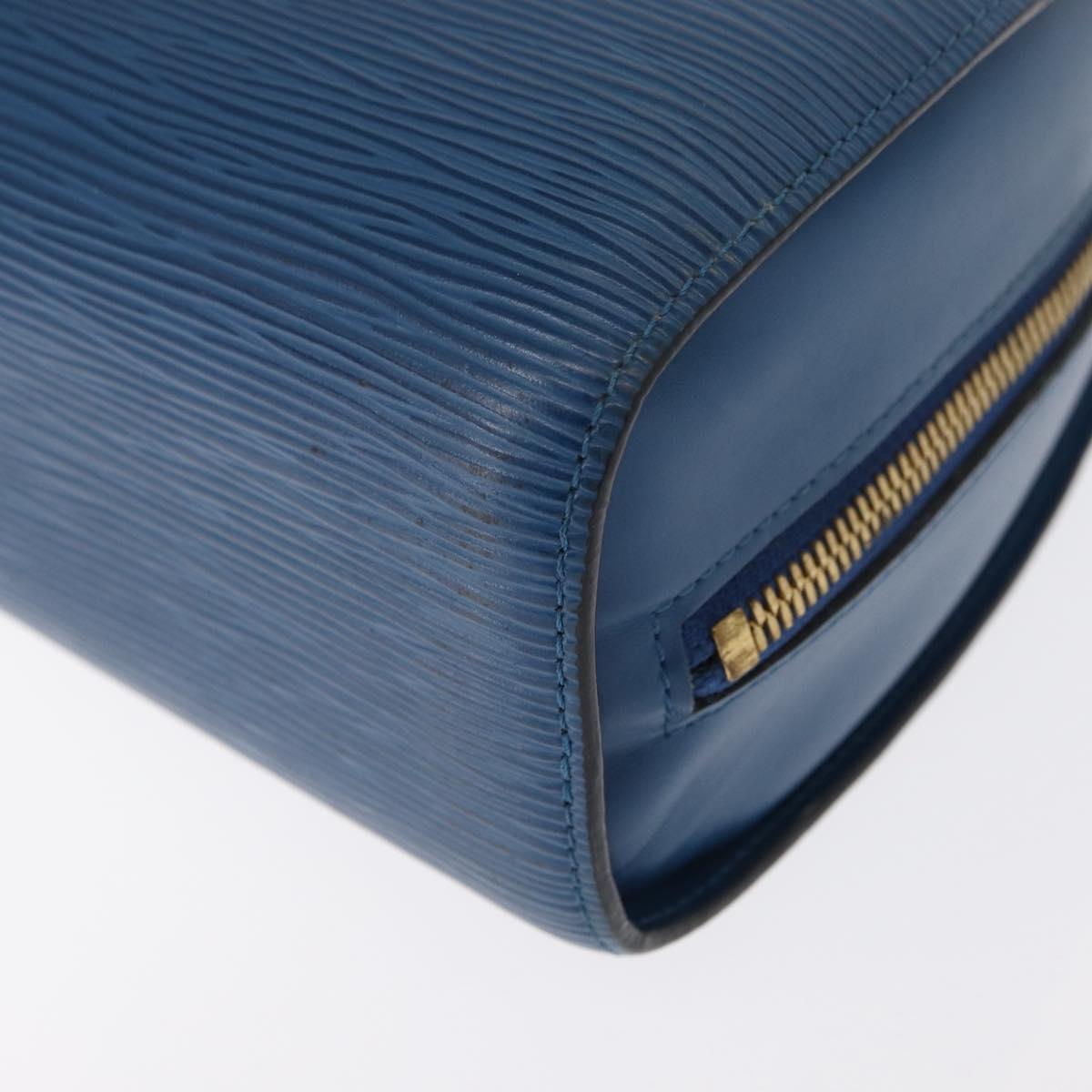 LOUIS VUITTON Epi Dauphine GM Pouch Blue M48435 LV Auth 155918