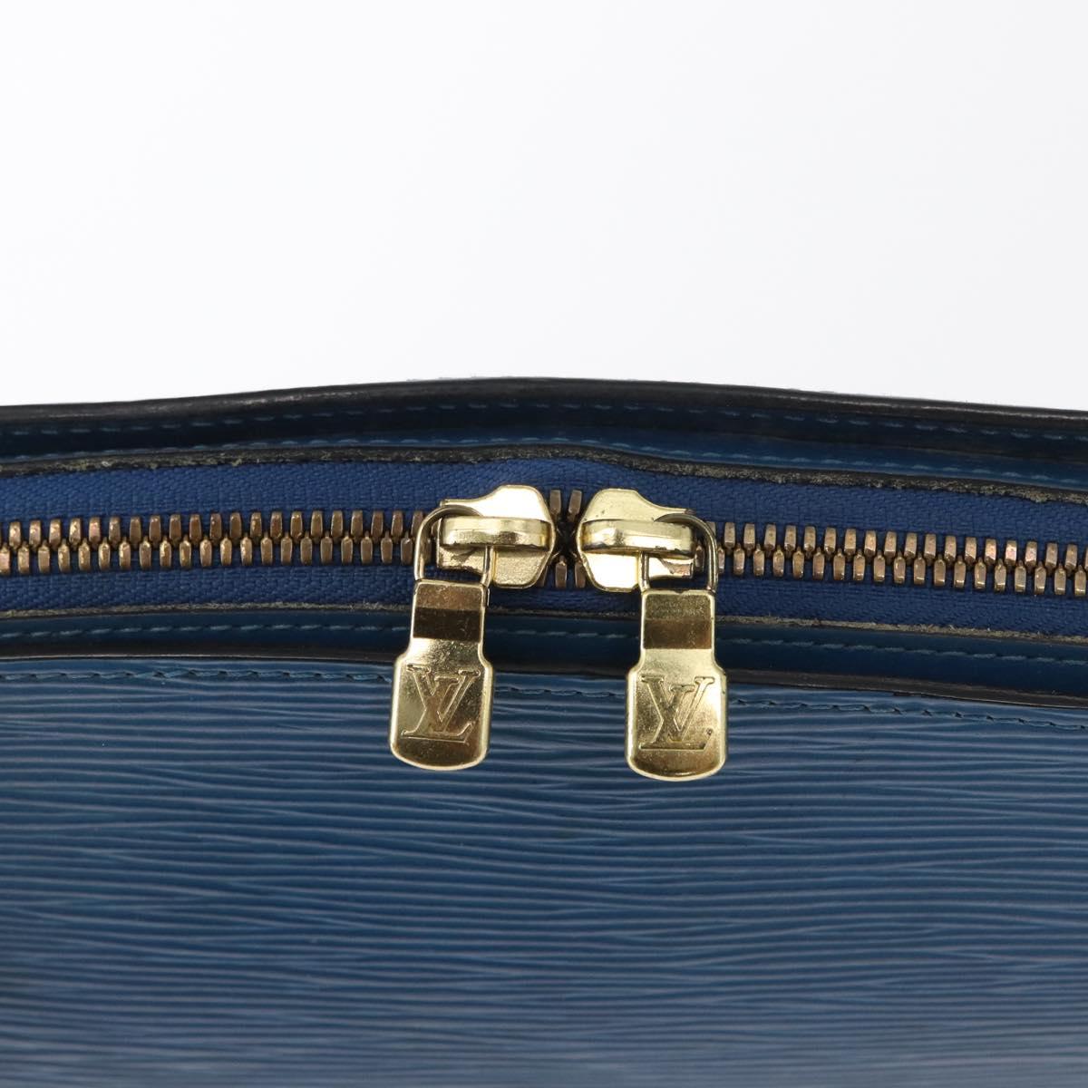 LOUIS VUITTON Epi Dauphine GM Pouch Blue M48435 LV Auth 155918