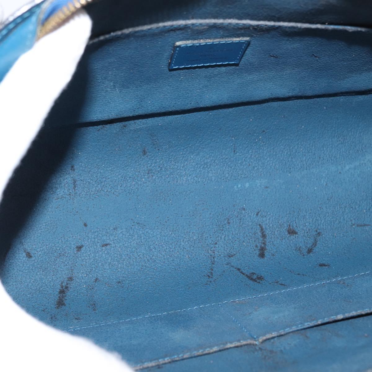 LOUIS VUITTON Epi Dauphine GM Pouch Blue M48435 LV Auth 155918