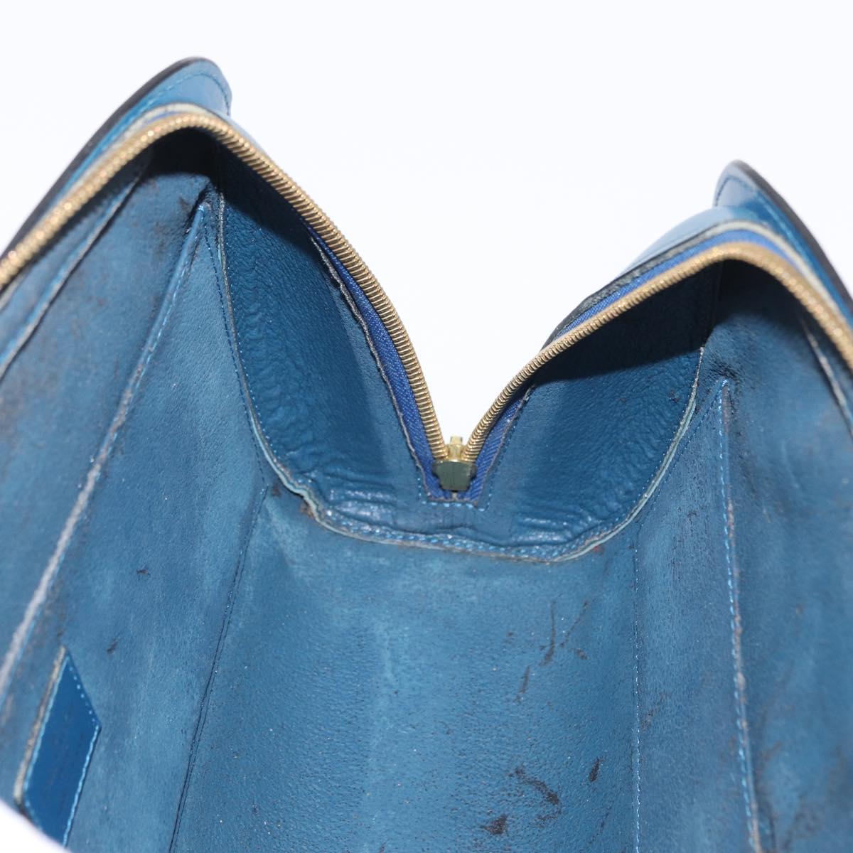 LOUIS VUITTON Epi Dauphine GM Pouch Blue M48435 LV Auth 155918