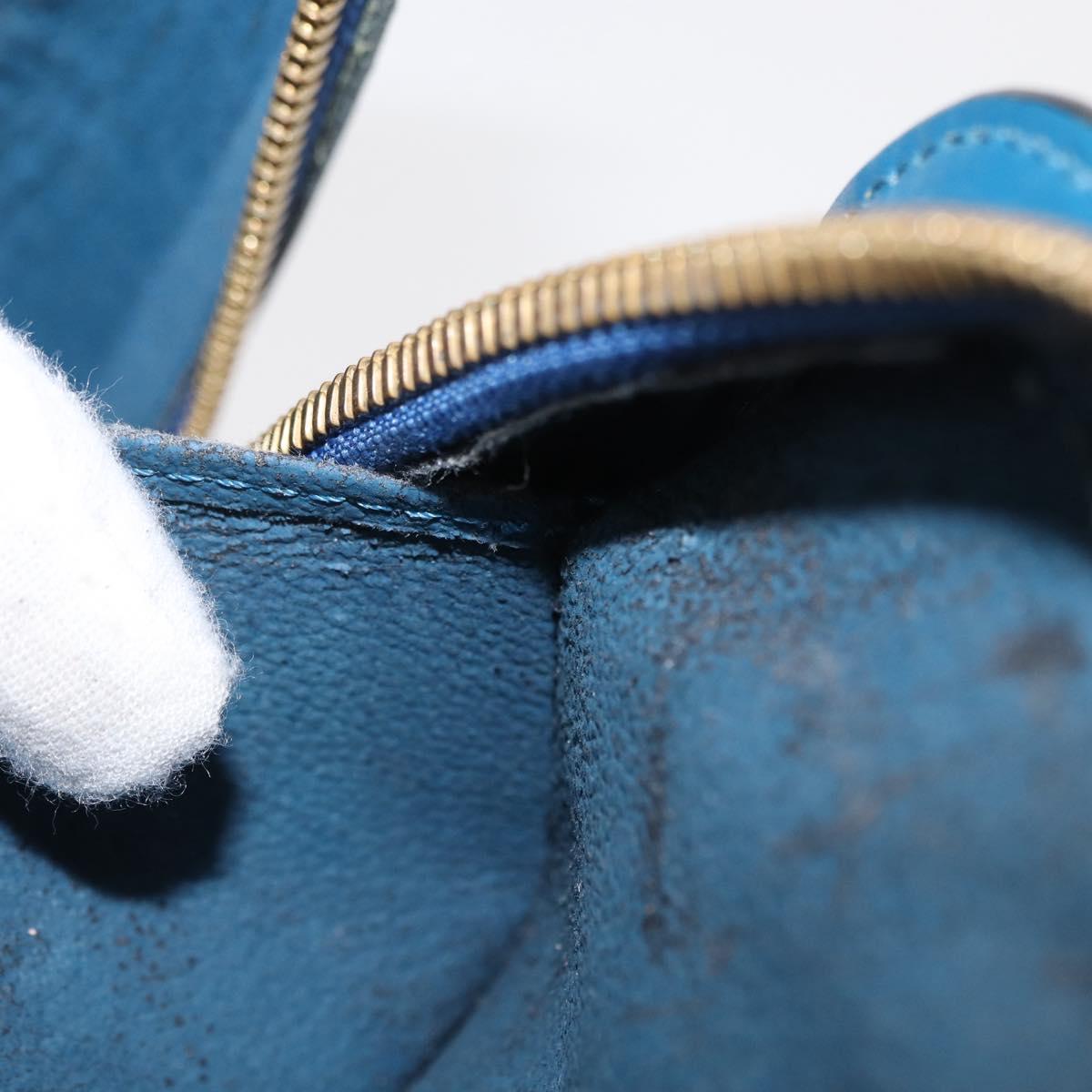 LOUIS VUITTON Epi Dauphine GM Pouch Blue M48435 LV Auth 155918