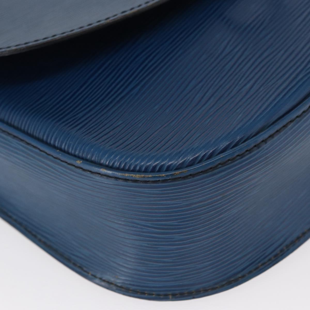 LOUIS VUITTON Epi Saint Cloud GM Shoulder Bag Toledo Blue M52195 LV Auth 155919