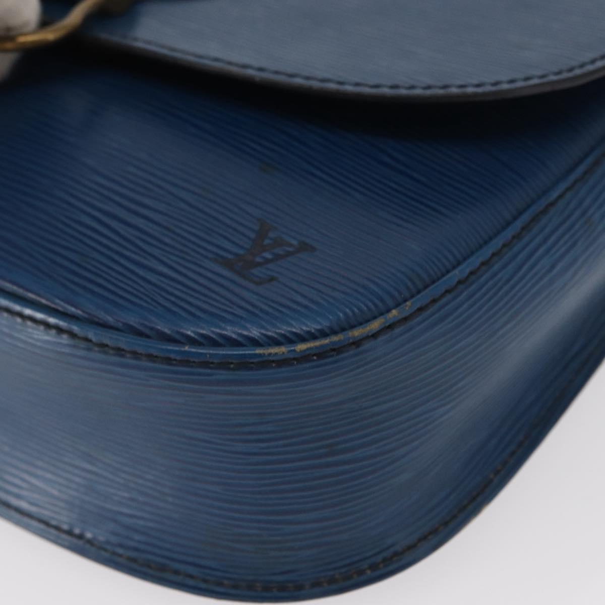 LOUIS VUITTON Epi Saint Cloud GM Shoulder Bag Toledo Blue M52195 LV Auth 155919