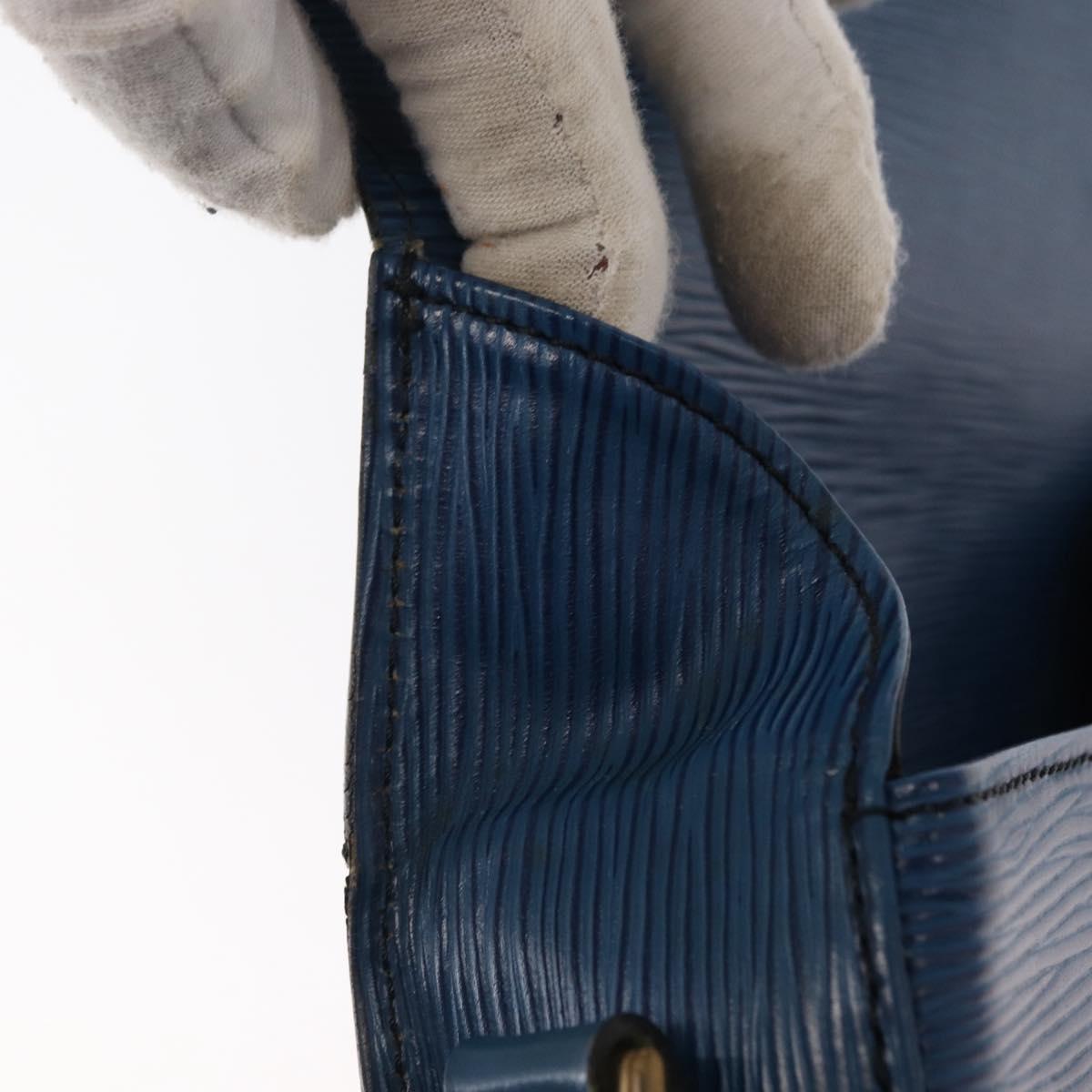 LOUIS VUITTON Epi Saint Cloud GM Shoulder Bag Toledo Blue M52195 LV Auth 155919