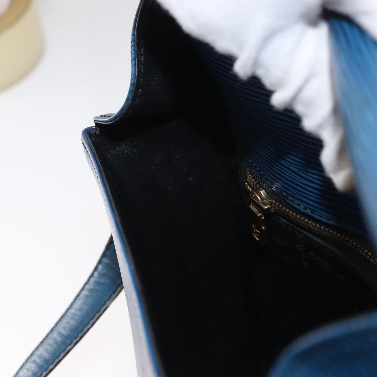 LOUIS VUITTON Epi Saint Cloud GM Shoulder Bag Toledo Blue M52195 LV Auth 155919